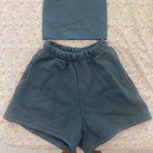 Set Active Sweatshorts & Body Crop